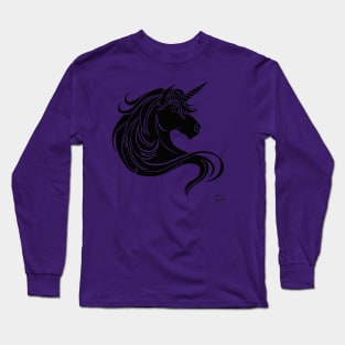 Black Unicorn Long Sleeve T-Shirt